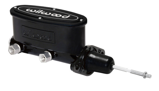 Wilwood High Volume Tandem Master Cylinder - 15/16in Bore Black-W/Pushrod - Racecraft Industries