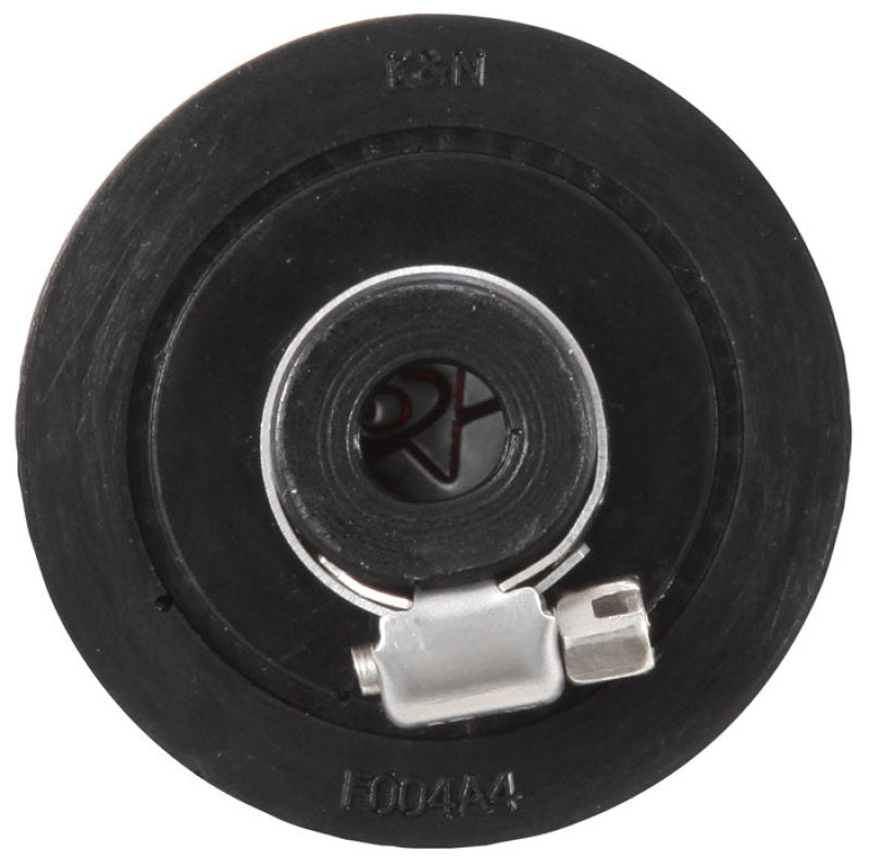 K&N Clamp On Rubber Base Crankcase Vent Filter 0.375in Flange ID x 2in OD x 1.5in Height - Racecraft Industries
