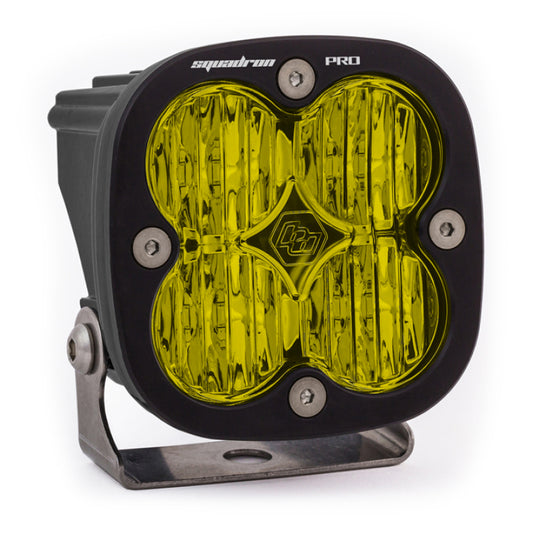 Baja Designs Squadron Pro Black Wide Cornering Pattern LED Light Pod - Amber - Racecraft Industries