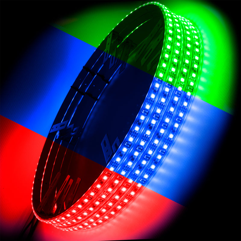 Oracle LED Illuminated Wheel Rings - ColorSHIFT No Remote - ColorSHIFT No Remote SEE WARRANTY - Racecraft Industries