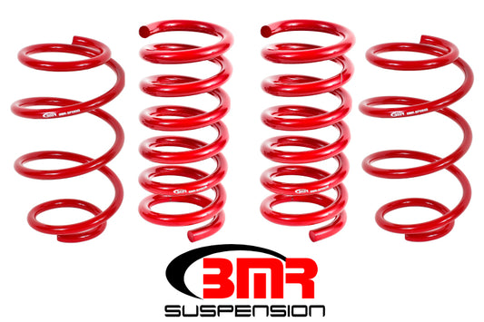BMR 15-17 S550 Mustang Performance Version Lowering Springs (Set Of 4) - Red - Racecraft Industries