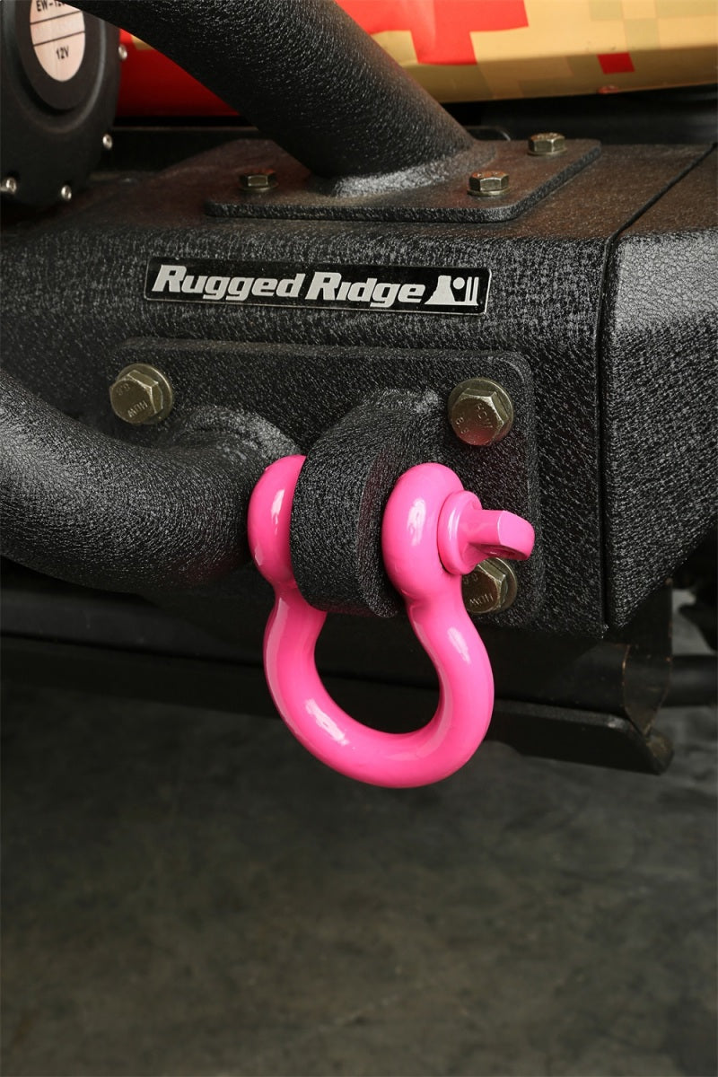 Rugged Ridge Pink 9500lb 3/4in D-Shackle - Racecraft Industries