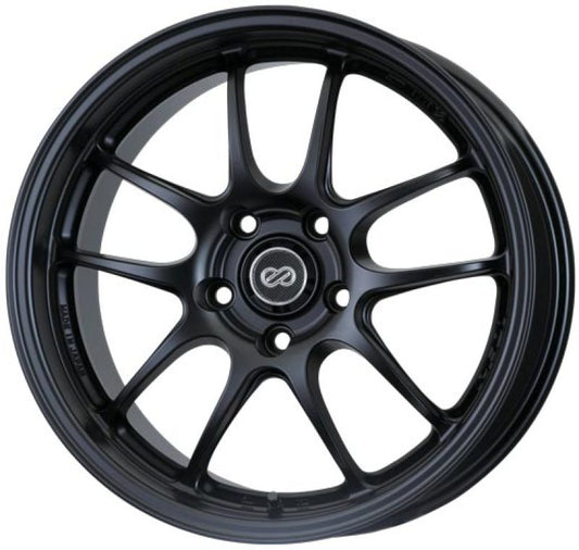 Enkei PF01 18x9 5x114.3 45mm Offset 75mm Bore Matte Black Wheel - Racecraft Industries