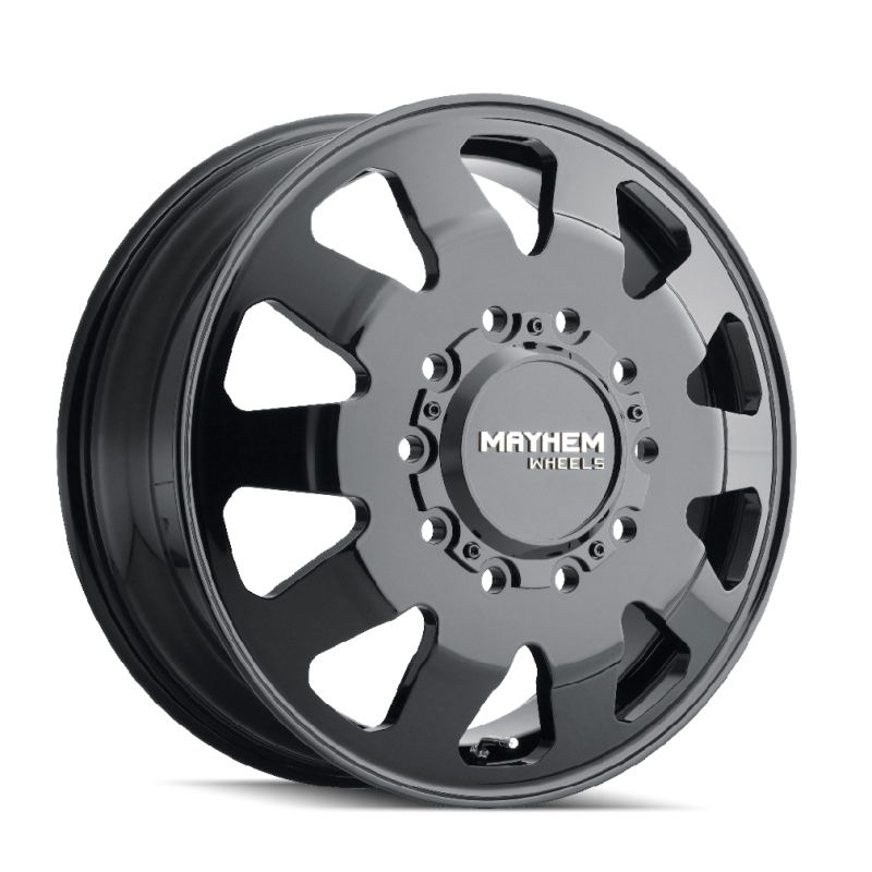 Mayhem 8181 Challenger Dually 22x8.25 / 10x225 BP / 169mm Offset / 170.1mm Hub Full Black Wheel - Racecraft Industries