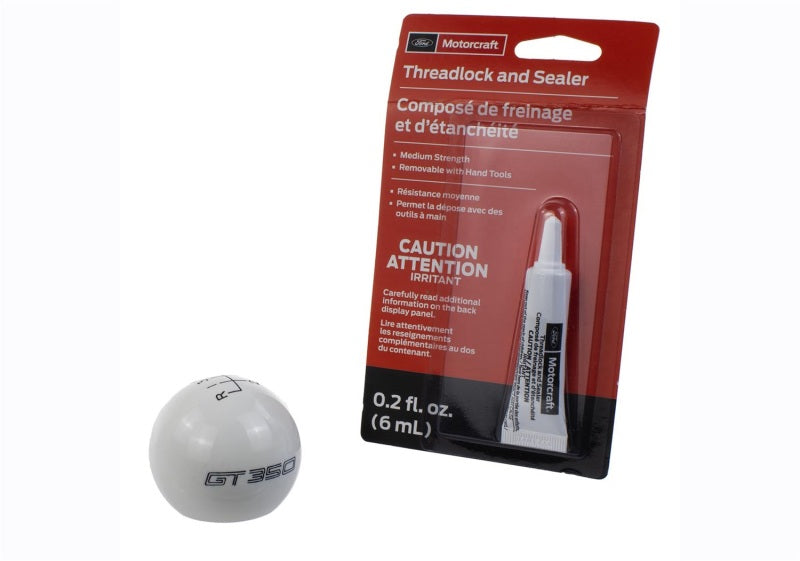 Ford Racing 15-19 Mustang GT350 White 6-Speed Shift Knob - Racecraft Industries