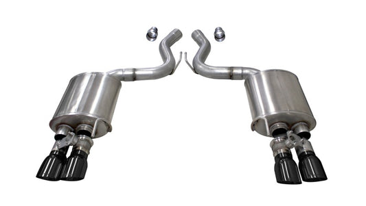 Corsa 2018-2023 Ford Mustang GT Fastback 5.0L 3in Sport Axle-Back Exhaust w/ 4in Black Tips - Racecraft Industries