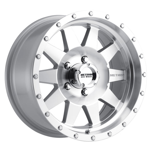 Method MR301 The Standard 17x9 -12mm Offset 5x5 94mm CB Machined/Clear Coat Wheel - Racecraft Industries