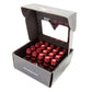 NRG 700 Series M12 X 1.25 Steel Lug Nut w/Dust Cap Cover Set 21 Pc w/Locks & Lock Socket - Red - Racecraft Industries