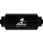 Aeromotive In-Line Filter - (AN-6 Male) 10 Micron Fabric Element Bright Dip Black Finish - Racecraft Industries