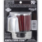 K&N 1in Flange L x 3in OD x 2.5in Height Clamp On Crankcase Vent Filter - Racecraft Industries