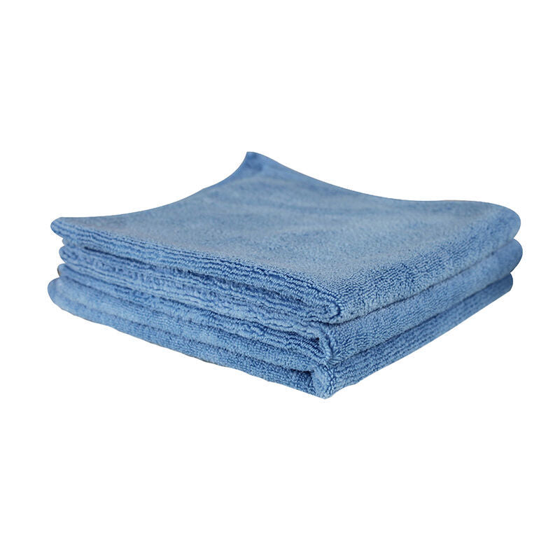 Chemical Guys Workhorse Professional Microfiber Towel - 16in x 16in - Blue - 3 Pack - Racecraft Industries