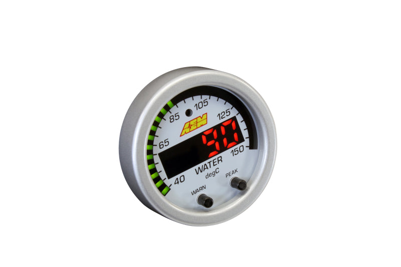 AEM X-Series Temperature 100-300F Gauge Kit (ONLY Black Bezel and Water Temp. Faceplate) - Racecraft Industries