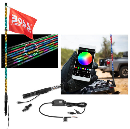 Boss Audio Systems 24in IP67 ATV Whip - Racecraft Industries