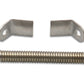 Vibrant Weld on Collector Tab Kit (includes 2 x S.S. collector tabs and 3-1/2in long spring) - Racecraft Industries