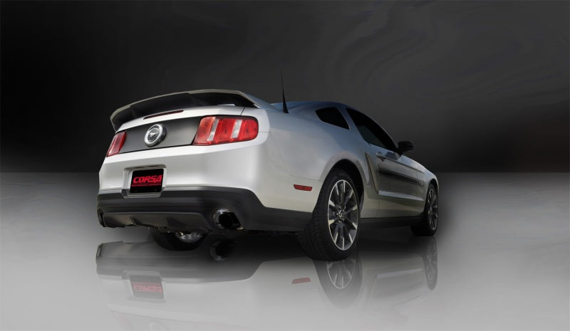 Corsa 2011-2014 Ford Mustang GT/Boss 302 5.0L V8 Black Xtreme Axle-Back Exhaust - Racecraft Industries