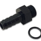 Vibrant Aluminum Male -6AN ORB to 1/8in Barb w/O-Ring - Anodized Black - Racecraft Industries