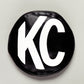 KC HiLiTES 6in. Round Soft Cover (Pair) - Black w/Yellow KC Logo - Racecraft Industries