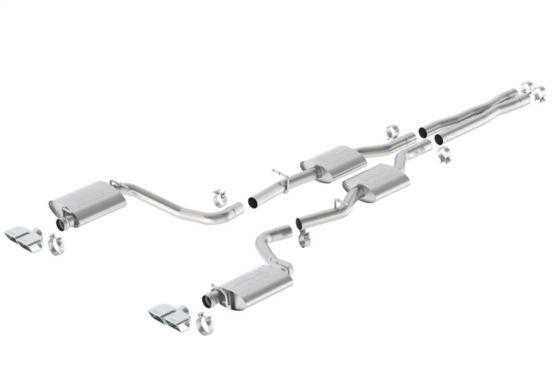 Borla 15-16 Dodge Challenger R/T 5.7L Dual Rectangle Angle Cut Dual Split Rear Exit ATAK Exhaust - Racecraft Industries