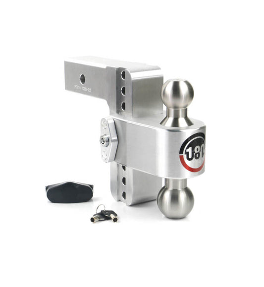 Weigh Safe 180 Hitch 6in Drop Hitch & 2.5in Shank (10K/18.5K GTWR) - Aluminum - Racecraft Industries