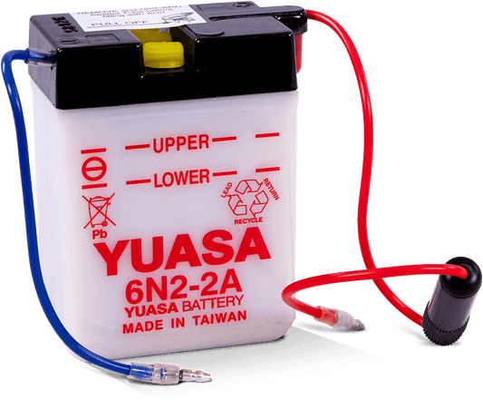 Yuasa 6N2-2A Conventional 6-Volt Battery - Racecraft Industries