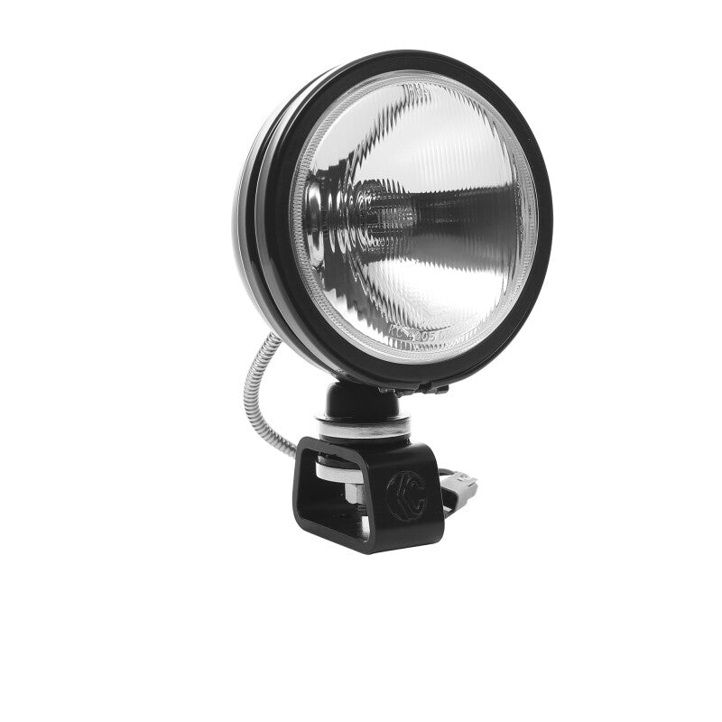 KC HiLiTES Daylighter 6in. Halogen Light 100w Spread Beam (Single) - Black SS - Racecraft Industries