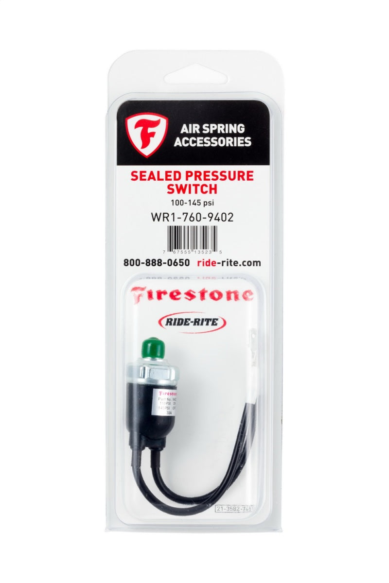 Firestone Sealed Air Pressure Switch 110-145 PSI - Single (WR17609402) - Racecraft Industries
