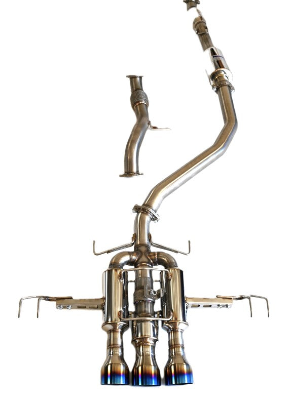 Invidia 22+ HONDA CIVIC TYPE-R FL5 R400 SINGLE LAYER TI TIP FULL CAT-BACK (NON POLISH PIPE) - Racecraft Industries