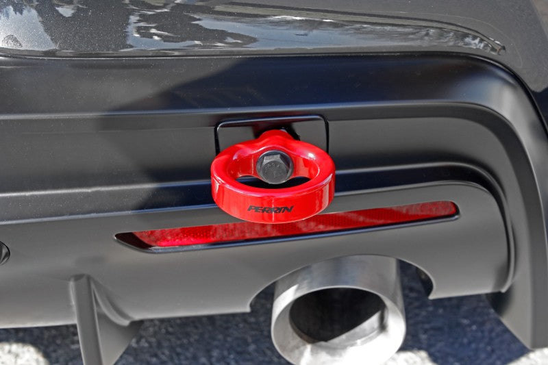 Perrin 2020 Toyota Supra Tow Hook Kit (Rear) - Red - Racecraft Industries