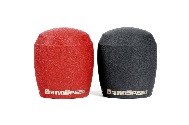 GrimmSpeed Stubby Shift Knob Stainless Steel Black - M12x1.25 - Racecraft Industries