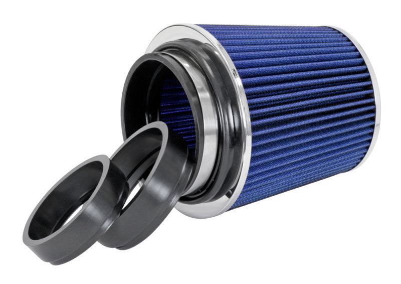 Spectre Adjustable Conical Air Filter 5-1/2in. Tall (Fits 3in. / 3-1/2in. / 4in. Tubes) - Blue - Racecraft Industries