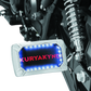 Kuryakyn Nova Curved Horizontal Mount Side License Plate Holder Chrome - Racecraft Industries