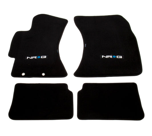 NRG Floor Mats - 2009-2011 Subaru Impreza WRX/STi (NRG Logo) - 4pc. - Racecraft Industries