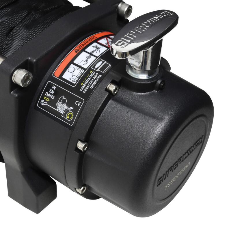 Superwinch 11500 LBS 12V DC 3/8in x 80ft Synthetic Rope Tiger Shark 11500 Winch - Racecraft Industries