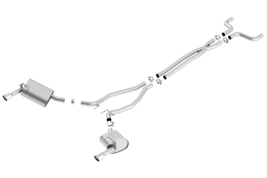 Borla 14-15 Camaro 3.6L V6 Single Split Rear Exit Touring Catback Exhaust - Racecraft Industries