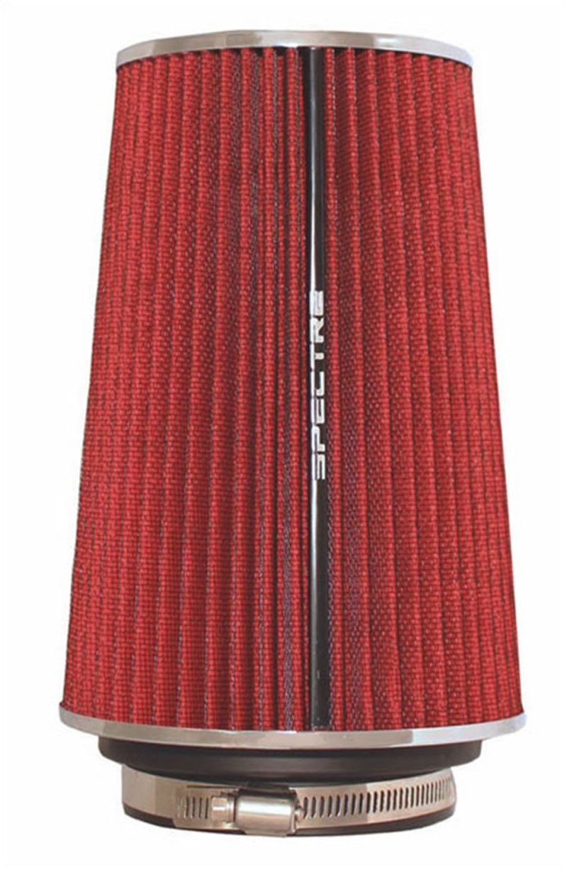 Spectre Adjustable Conical Air Filter 9-1/2in. Tall (Fits 3in. / 3-1/2in. / 4in. Tubes) - Red - Racecraft Industries