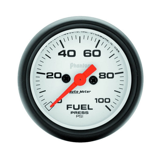 Autometer Phantom 52mm 0-100 PSI Fuel Pressure Gauge - Racecraft Industries