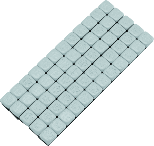 BikeMaster Square Wheel Weights Adhesive 1/4oz Silver - Racecraft Industries