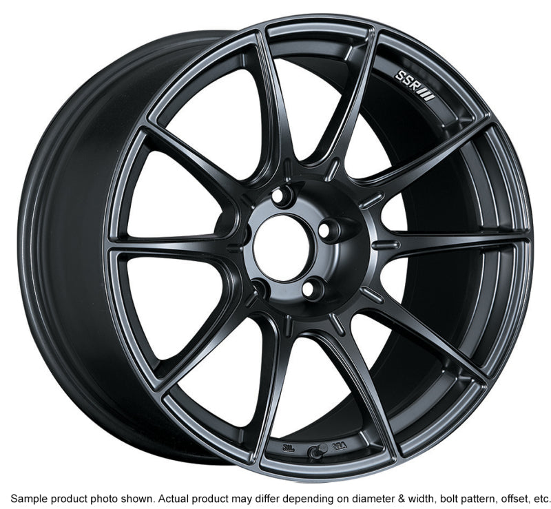SSR GTX01 18x9.5 5x114.3 22mm Offset Flat Black Wheel Evo 8 9 X / G35 / 350z / 370z - Racecraft Industries