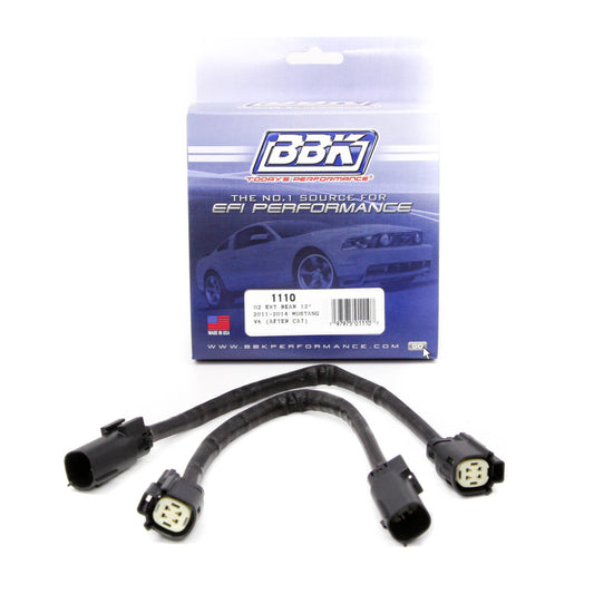 BBK 11-14 Mustang V6 GT Rear O2 Sensor Wire Harness Extensions 12 (pair) - Racecraft Industries
