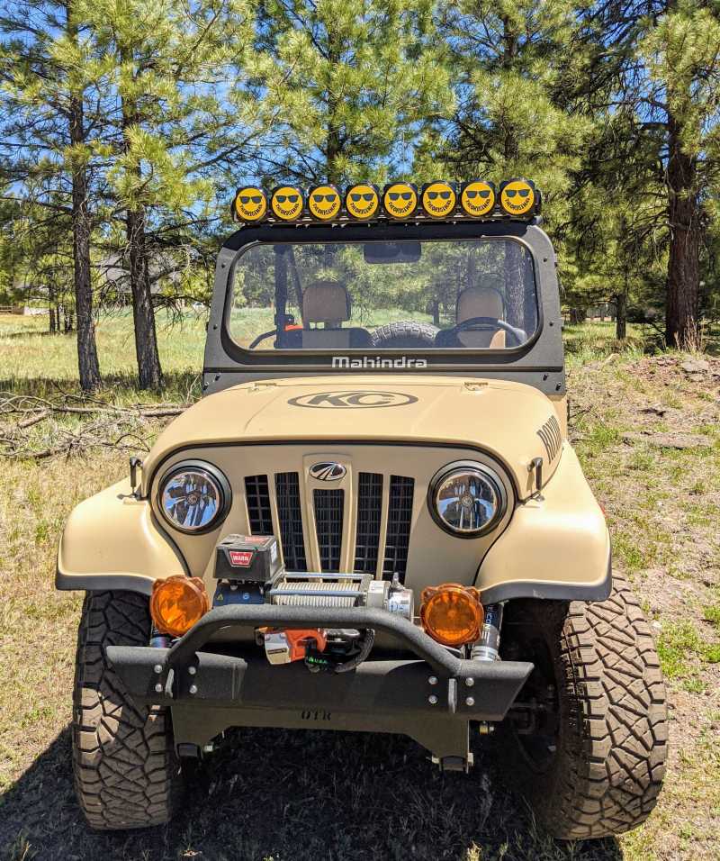 KC HiLiTES 6in. Hard Cover for Gravity Pro6 LED Lights (Single) - Smiley Face- Yellow/Black KC Logo - Racecraft Industries