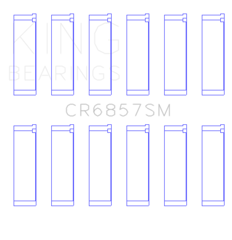 King Chrysler Pentastar 3.6L ERB V6 (Size STD) Connecting Rod Bearing Set - Racecraft Industries