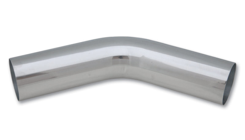 Vibrant 4.5in OD T6061 Aluminum Mandrel Bend 45 Degree - Polished - Racecraft Industries