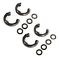 Rugged Ridge 3/4in Black D-Ring Isolator Kit - Racecraft Industries