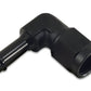 Vibrant -8AN to 1/2in Hose Barb 90 Degree Adapter - Anodized Black - Racecraft Industries