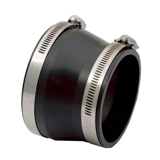 Spectre Coupler/Reducer 4in. to 3.5in. (PVC) - Black - Racecraft Industries