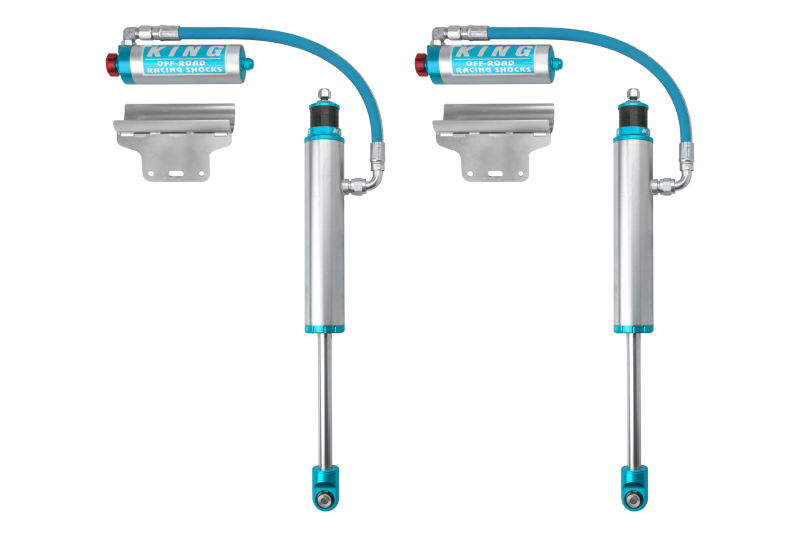 King Shocks 2005+ Toyota Tacoma (6 Lug) Rear 2.5 Dia Remote Reservoir Shock w/Adjuster (Pair) - Racecraft Industries