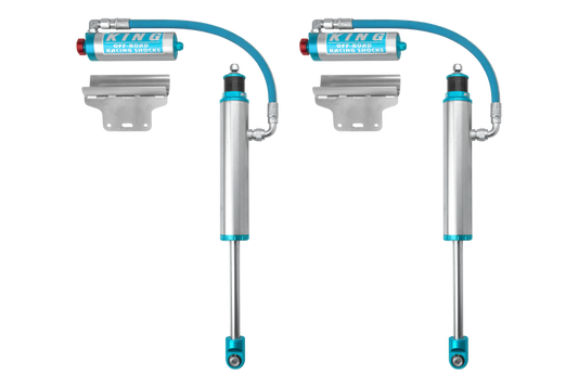 King Shocks 2005+ Toyota Tacoma (6 Lug) Rear 2.5 Dia Remote Reservoir Shock w/Adjuster (Pair) - Racecraft Industries