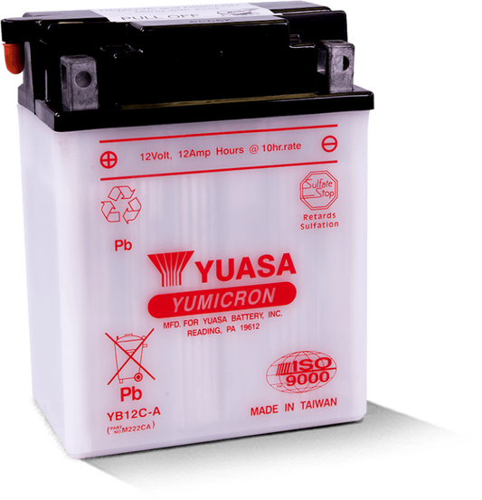 Yuasa YB12C-A Yumicron 12-Volt Battery - Racecraft Industries