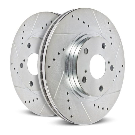 Power Stop 13-16 Ford F-450 Super Duty Rear Right Evolution Drilled & Slotted Rotor - Racecraft Industries