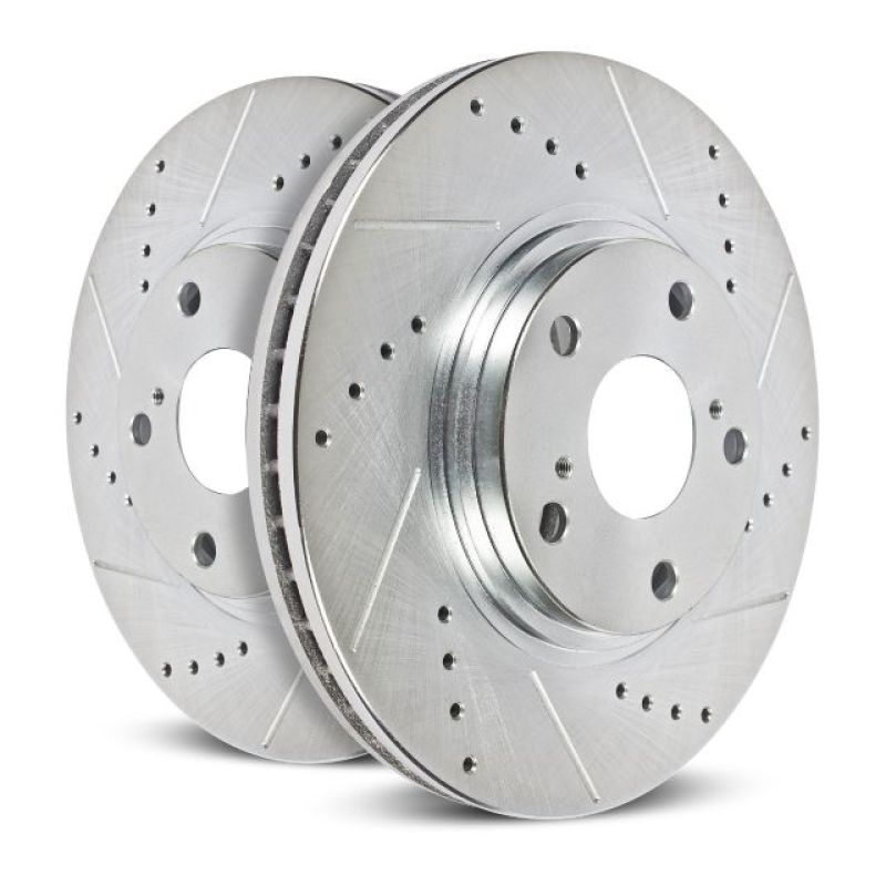 Power Stop 16-18 Cadillac ATS Rear Evolution Drilled & Slotted Rotors - Pair - Racecraft Industries